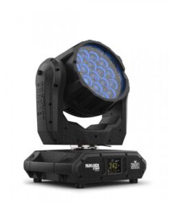 Proiettore a testa mobile Wash, 19 LED Osram (quad-color RGBW) 20 W, (1.3 A), zoom 11° - 42°