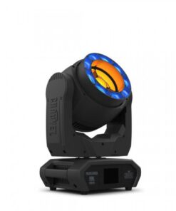 Proiettore a testa mobile Wash/Beam, LED centrale quad-color RGBW 60W e 9 LED esterni RGBW da 15W