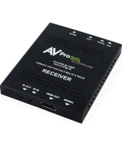 Ricevitore HDBASET (CAT6) 10.2gbps, 40 metri 4k (70 metri hd) slim extender con i-pass, include psu