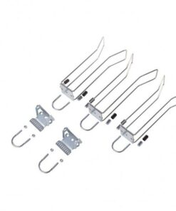 Set di montaggio e ancoraggio per sistema Snake Cable Guide con base 4 metri, colore nero