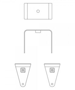 Speaker Bracket - staffa per il montaggio a parete in verticale del diffusore Quadra 2