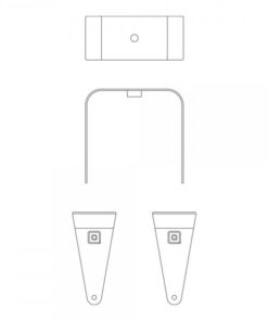Speaker Bracket - staffa per il montaggio a parete in verticale del diffusore Quadra 4