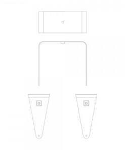Speaker Bracket - staffa per il montaggio a parete in verticale del diffusore Quadra 6