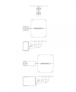 Speaker Bracket - staffa per montaggio a parete, verticale o orizzontale del diffusore MicrHome Nano