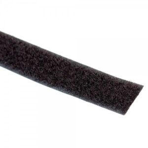 Velcro non adesivo (loop) per fissaggio veloce, lunghezza 25 metri, altezza 2 centimetri, grigio