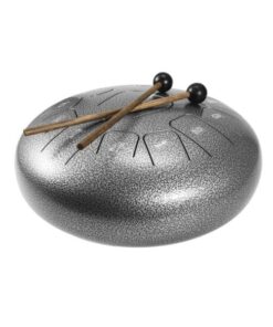 DIMAVERY TD-12, Steel Tongue Drum, silber