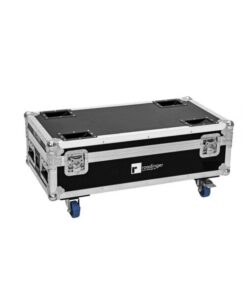 ROADINGER Flightcase 6x AKKU IP UP-4 Plus HCL Spot WDMX with Charging Function