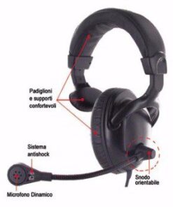 AV-Leader AH-41S Cuffia Microfono per intercom