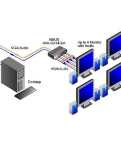 Abtus AVA-GA14G/A Amplificatore Distributore VGA 1x In - 4x Out