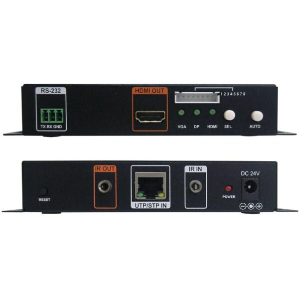 Abtus HDBT-31T/AP1 Trasmettitore / Ricevitore HDbaseT da DP/VGA/HDMI a CAT5 con POC - RS232 - IR passtrough - 4K-2K