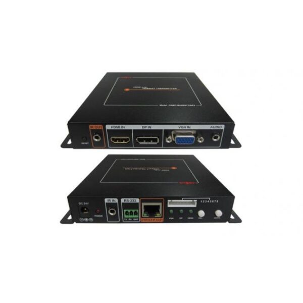 Abtus HDBT-31T/AP1 Trasmettitore / Ricevitore HDbaseT da DP/VGA/HDMI a CAT5 con POC - RS232 - IR passtrough - 4K-2K