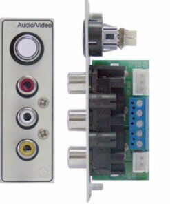 Abtus MU-AV/A-06C Pannellino modulare Interfaccia standard composito + audio con pulsante