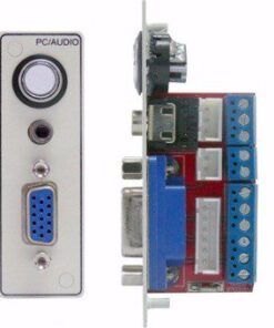 Abtus MU-GA/A-06C Pannellino modulare Interfaccia standard VGA + Audio con pulsante