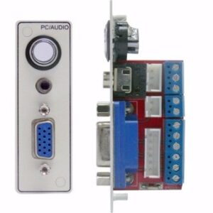 Abtus MU-GA/A-06C Pannellino modulare Interfaccia standard VGA + Audio con pulsante