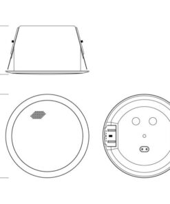 Honeywell L-VCM24A/EN Altoparlante da incasso per linea 100V - 24/12/6/3W