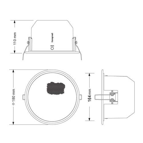 Honeywell L-VCP6A/EN Altoparlante da incasso per linea 100V - 6/3/1,5/0,75W