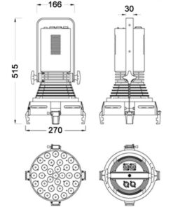ILI Lighting SA-300 Illuminatore Iperspot a LED da 310W