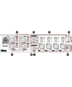 JD Media MX-604 Preamplificatore Matrix 6 Ingressi 4 Zone