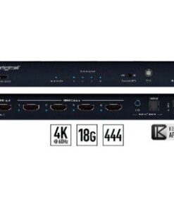 Key Digital KD-DA1x4X Distributore amplificatore HDMI 1x4 con De-Embedder Audio 4K/18G HDCP2.2 - HDR10 - EDID control