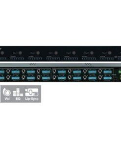 Key Digital KD-MAX8x8 Matrice Audio Stereo 8x8 con DSP Audio analogico L/R bilanciato/sbilanciato e Digitale coassiale