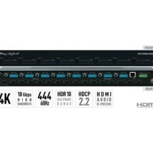 Key Digital KD-MS8x8G Matrice HDMI 8x8 4K/18G - HDCP2.2 - HDR - EDID control Audio De-embedding analogico L/R bilanciato/sbilanciato e Digitale coassiale