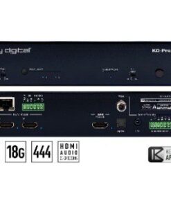 Key Digital KD-Pro2x1X Commutatore HDMI 2/in 1/out 4K - HDCP2.2 - HDR10 - EDID control Audio De-embedding analogico L+R bilanciato/sbilanciato e Digitale coassiale controllabile da IP