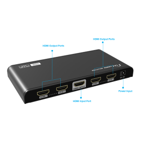 Lenkeng LKV-314ED-V2 HDMI Splitter 1 in 4 out Audio Video Ver. 2.0 - 4kx2k
