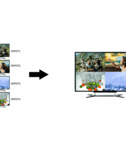 Lenkeng LKV-401MS Multiviewer Switch 4 In 1 Out