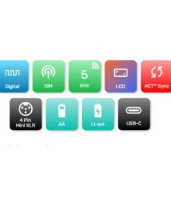 Mipro ACT-580T Trasmettitore Digitale Beltpack Funziona con batteria ricaricabile MB-5 o con 2 batterie AA