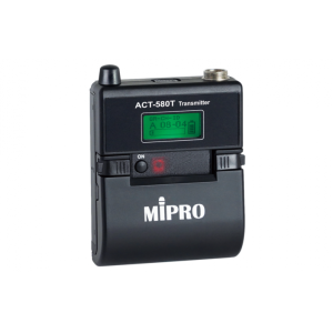 Mipro ACT-580T Trasmettitore Digitale Beltpack Funziona con batteria ricaricabile MB-5 o con 2 batterie AA