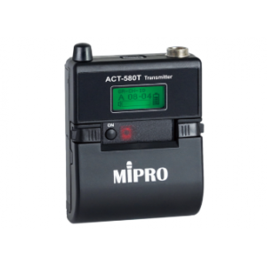 Mipro ACT-580T Trasmettitore Digitale Beltpack Funziona con batteria ricaricabile MB-5 o con 2 batterie AA
