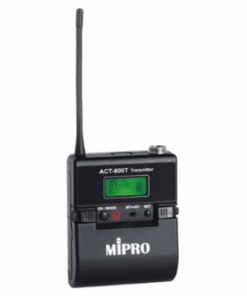 Mipro ACT-800T/5UA Trasmettitore beltpack da 72 MHz di banda con batteria ricaricabile al Litio o Alkaline