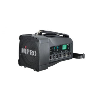 Mipro MA100D Amplificazione portatile da 50/85W a batteria con 2 ricevitori per radiomicrofono - Lettore Registratore su USB e Bluetooth Plug-in