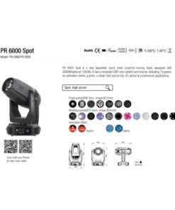 PR Lighting PR-2920 PR 6000 Spot 1400W
