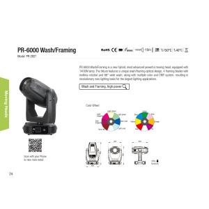 PR Lighting PR-2927 PR 6000 Wash/Framing 1400W