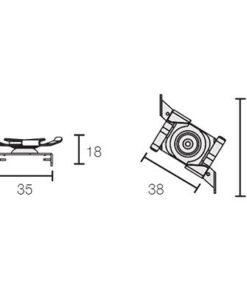 PowerTRACK BE-FS Fissaggio a soffitto EZCLICK