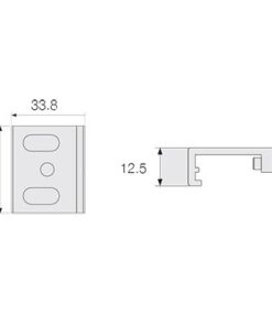 PowerTRACK BE-PS Placca di montaggio a soffitto