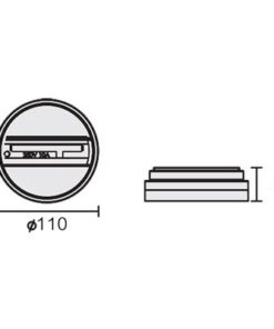 PowerTRACK BE-PSU placca a soffitto unipunto