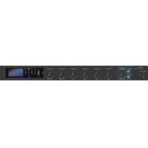 QLab EF-61M Pre-Mixer mono 6 canali con Mediaplayer e telecomando