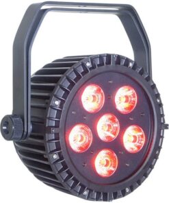 SuperLED MR-F618C Faro a Led a batteria 6x18W - RGBAW+UV - IP 65 - Ricevitore DMX