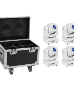 EUROLITE Set 4x LED TMH-S60 Moving-Head-Spot wh + Case