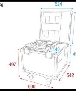 Case for 4x Shark Wash Zoom Two/Spot Two/Beam Flight case