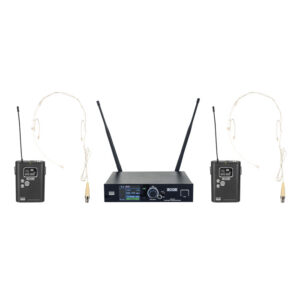 EDGE EBS-2 Set doppio beltpack wireless - 610-670 MHz