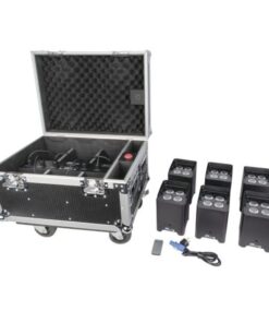 EventLITE 4/10 Q6 Set Valigetta di trasporto incl. 6 EventLITE 4/10 Q6