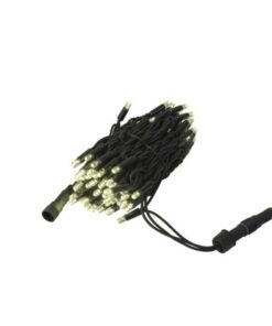 LED Rubber Static String Light WW Colore nero - 100 LED - 10 m