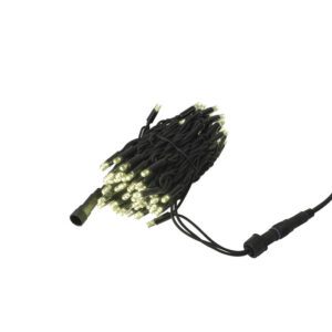 LED Rubber Static String Light WW Colore nero - 200 LED - 20 m