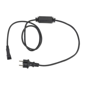 Power Cable for LED String / Icicle Colore nero - Spina Schuko