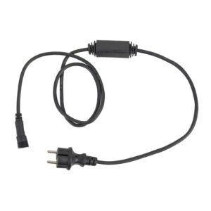 Power Cable for LED String / Icicle Colore nero - Spina Schuko