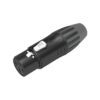 XLR 3P Connector - female Contatti di colore argento - alloggiamento di colore nero