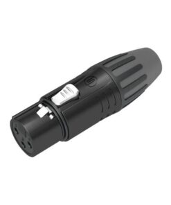 XLR 3P Connector - female Contatti di colore argento - alloggiamento di colore nero
